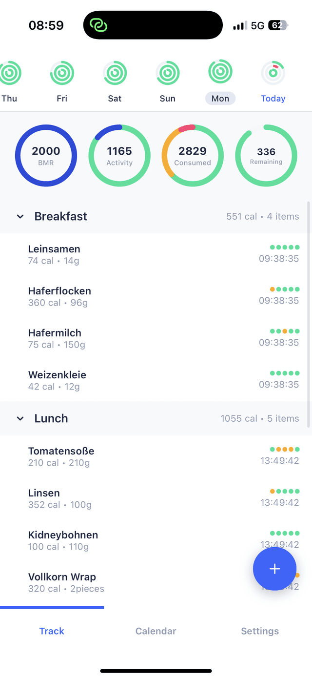 AI-Powered Nutrition Tracker screenshot